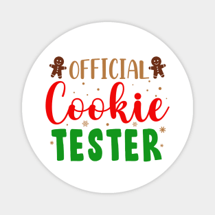 Official Cookie Tester Christmas Baking Team Gift Magnet